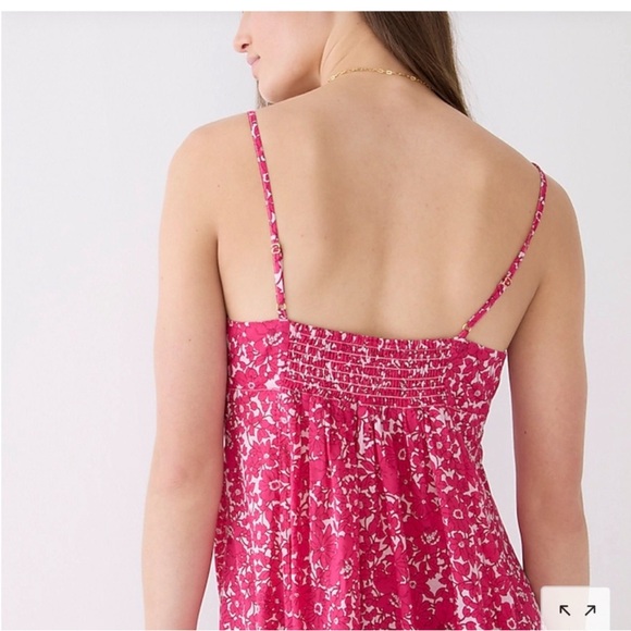 J Crew Cotton Voile Keyhole Cover-Up Maxi Dress Blushing Meadow Size XL - Picture 2 of 11